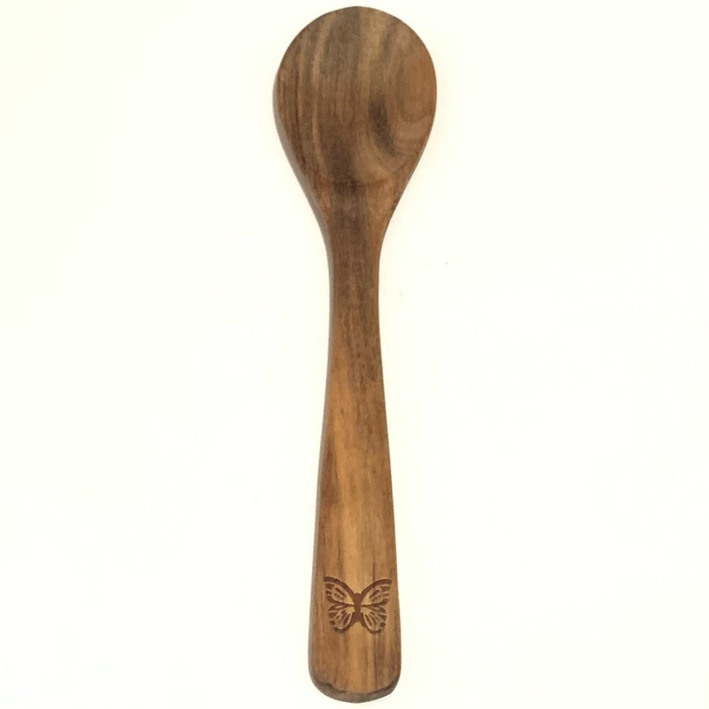 New Pioneer Woman Wooden Spoon with Butterfly Design